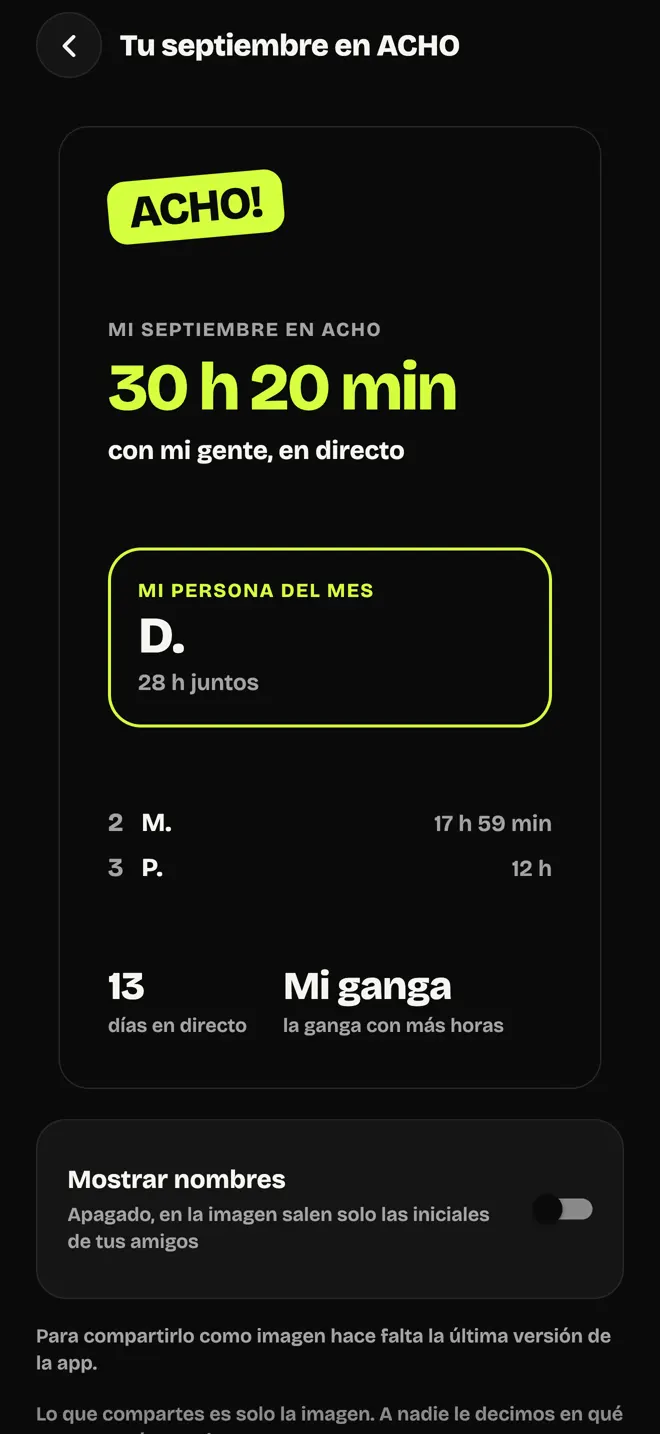 Tu mes en Acho!: las horas en directo con tu gente